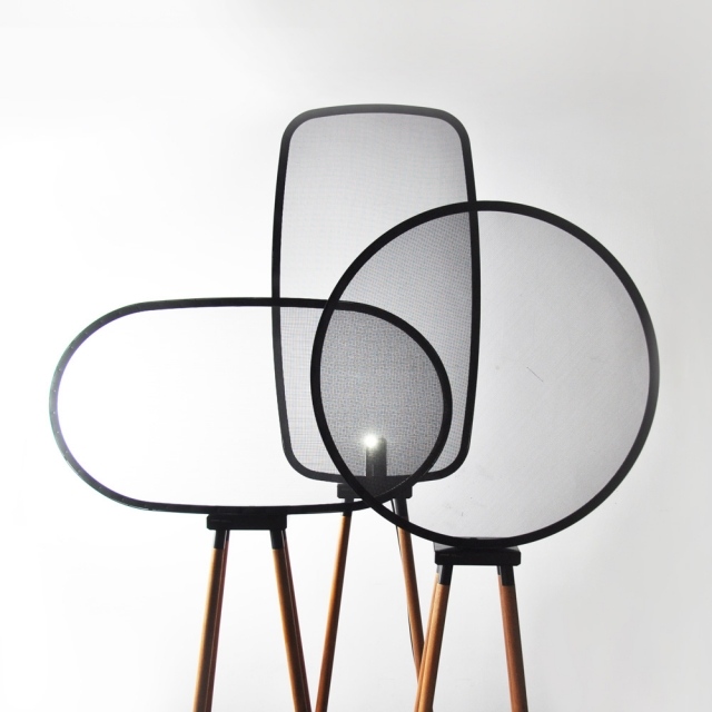Candeeiros de pé modernos - Tela entrelaçada & amp; Lamp-ViiCHENDESIGN