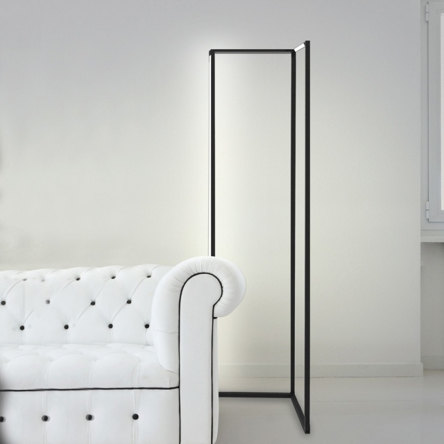 lâmpada de piso minimalista-contorno-brilhante-Spigolo-Studiocharlie-para-Nemo