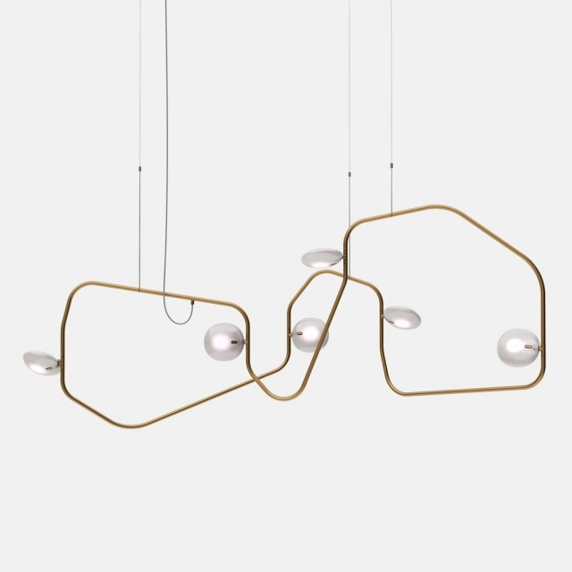 Lâmpada pingente-metal-fino-lúdico-design-palíndromo-rico-brilhante-disposto