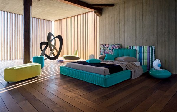 cama design roche bobois almofada de assento de quarto MAHJONG