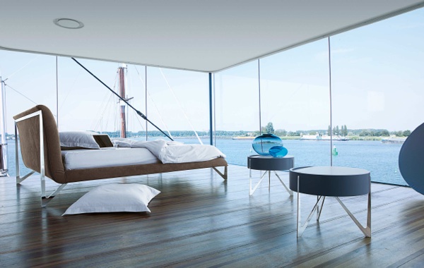 projeto da cama roche bobois estrutura de metal