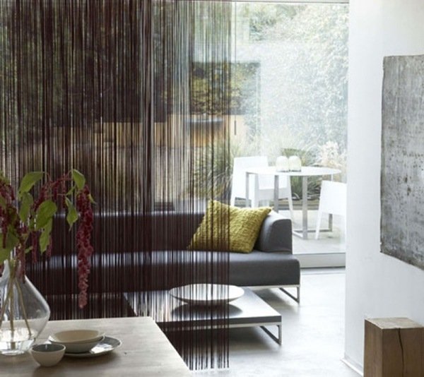 Sistema de divisória de luxo - solução de decoração moderna em cortina preta