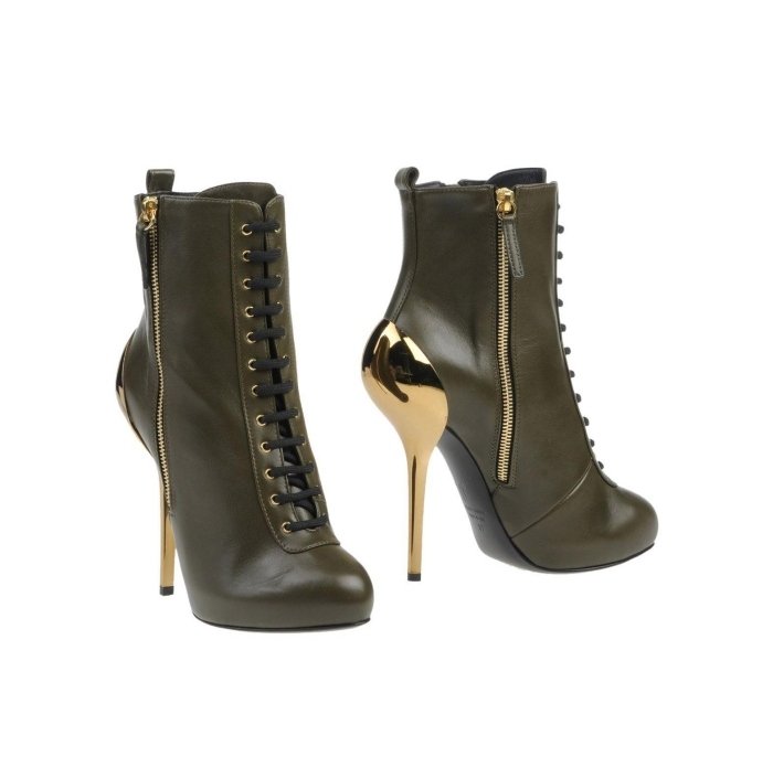 stiletto-ankle-boots-cáqui-verde-ouro-salto-giuseppe-zanotti