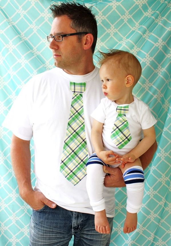 camisetas idênticas para pai e filhos charmoso-moderno-confortável