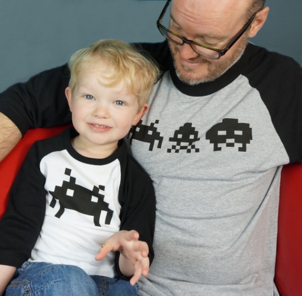 camisetas idênticas para pai e filho ideias para jogos juntos
