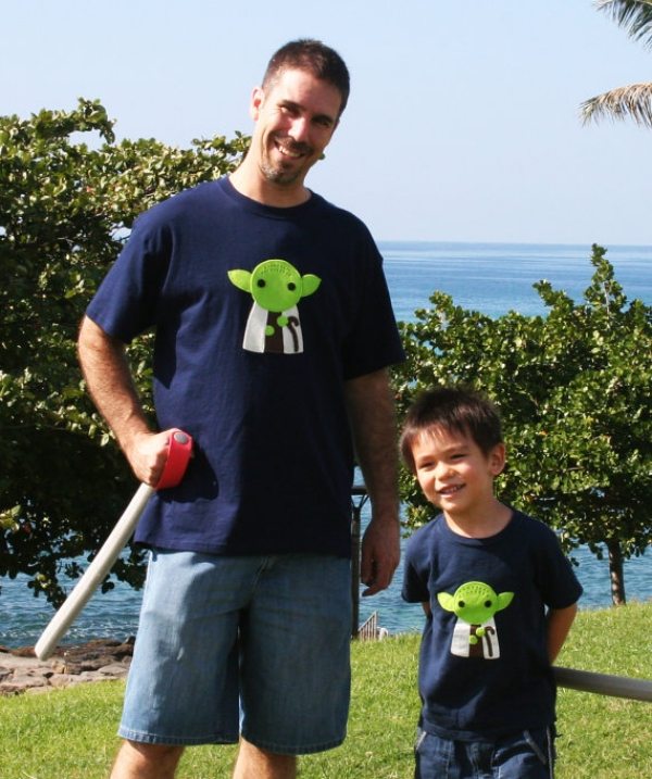 Pai e filho como duas gotas d'água