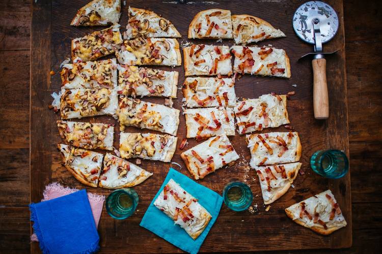 tarte flambée-massa-receitas-variações-coberturas-ideias-deliciosa-simples