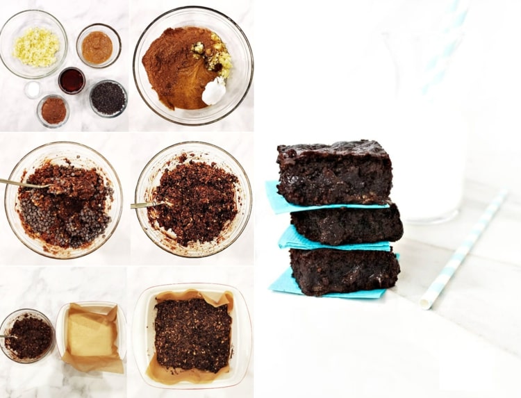 Cozimento vegano - uma ideia para um brownie de chocolate sem produtos de origem animal