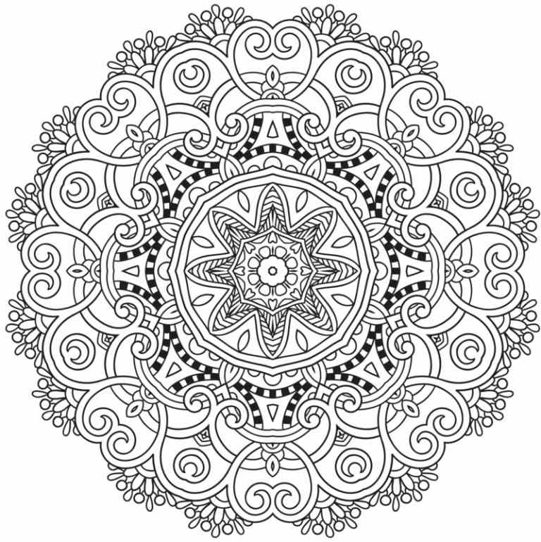 modelo de mandala projeto padrão ornamentado centro de flores