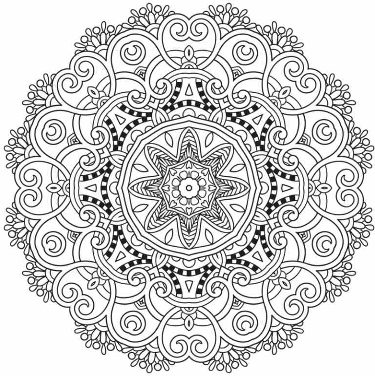 modelo de mandala projeto padrão ornamentado centro de flores