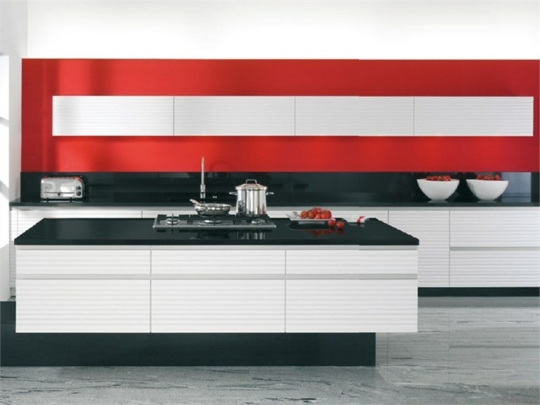vermelho-preto-branco-atraente-cozinha