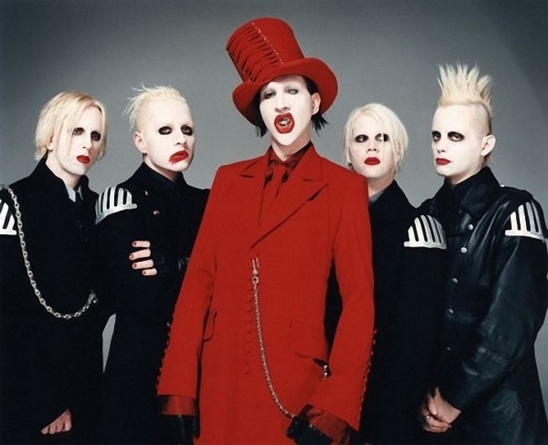 Marilyn Manson Roupas Terno Vermelho Ideias para Maquiagem para Halloween
