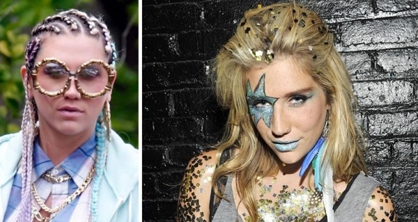 Celebridades Ideias para o Dia das Bruxas Acessórios de maquiagem para penteados Inspiração Kesha