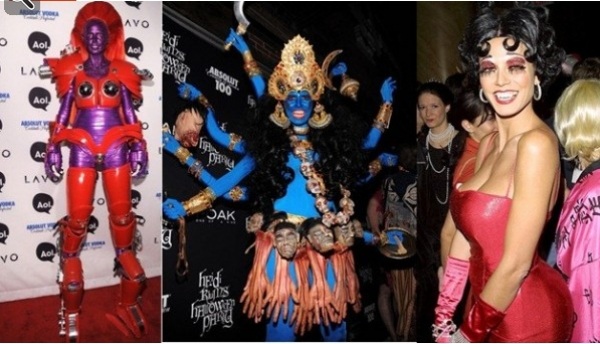 Trajes de festa de Halloween - celebridades de Hollywood Heidi Klum