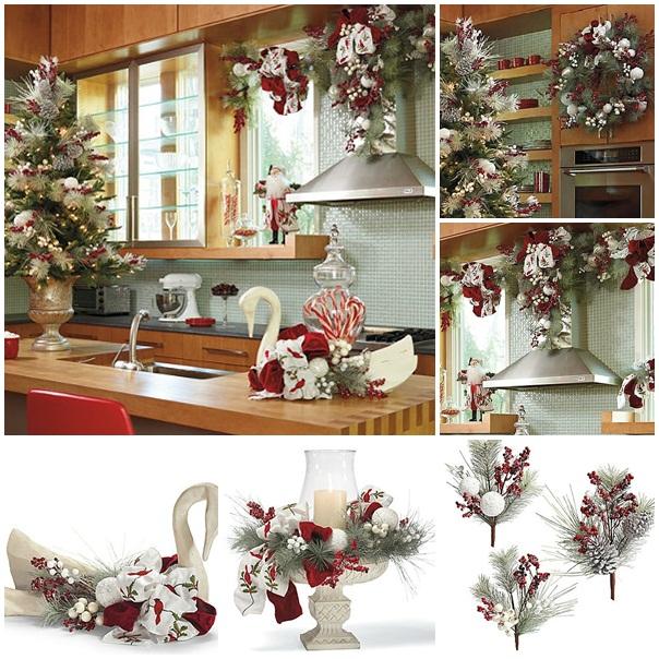 Winter-wonderland-red-white-garland-Christmas-decoration-idea-kitchen
