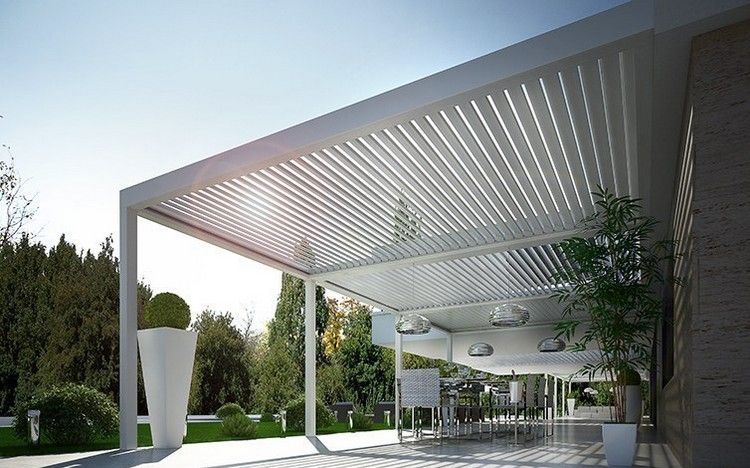 moderna-pergola-embutida-luzes-ajustável-teto-lâminas-BIOSHADE-ADDOSSATA-TENDA-SERVICE