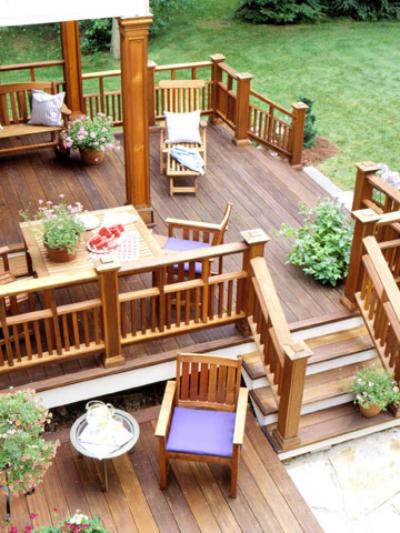 terraço ideias projete o seu jardim pátio de madeira