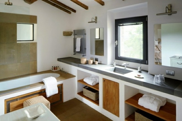 Projetos de interiores de móveis de banheiro
