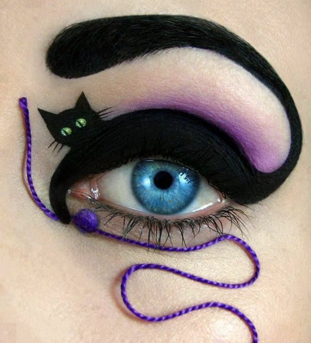 Dia das Bruxas Ideias para Maquilhagem de Olhos Mulheres Gatas