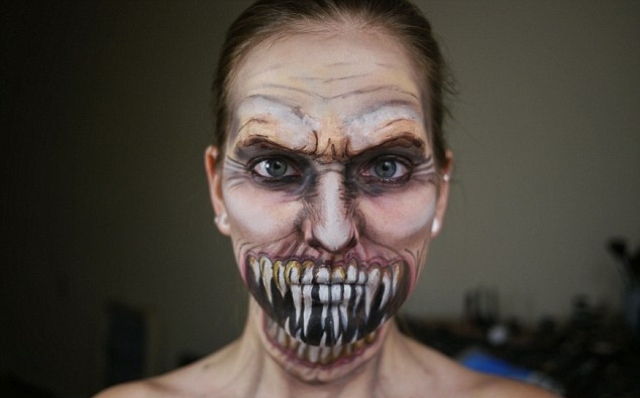Ideias de maquiagem zumbis Maquiagem de Halloween assustadora