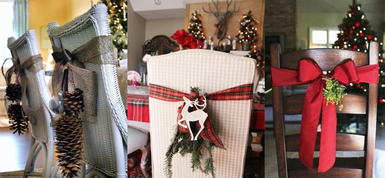ideias natal decoração cadeiras joias loops design festivo