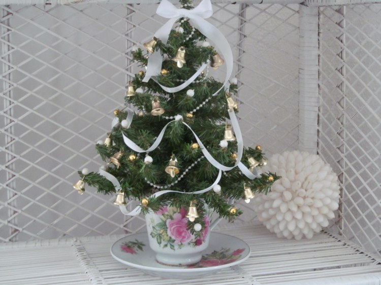 mini árvore de natal para decoração de natal ideias vintage design