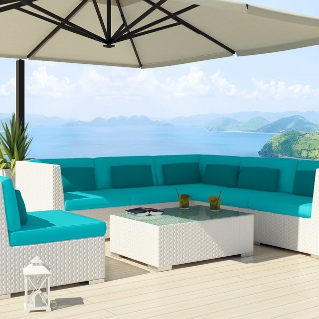 Mobiliário marítimo conjunto de sofás área de estar móveis de jardim