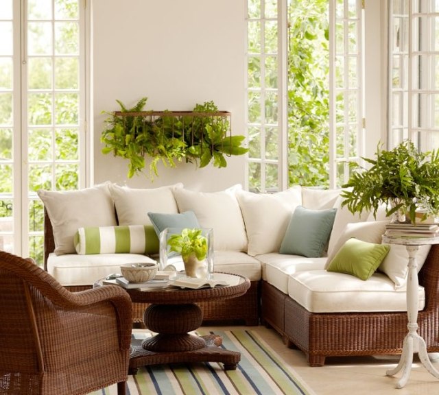 móveis de jardim almofadas estofadas de polirattan para sofás