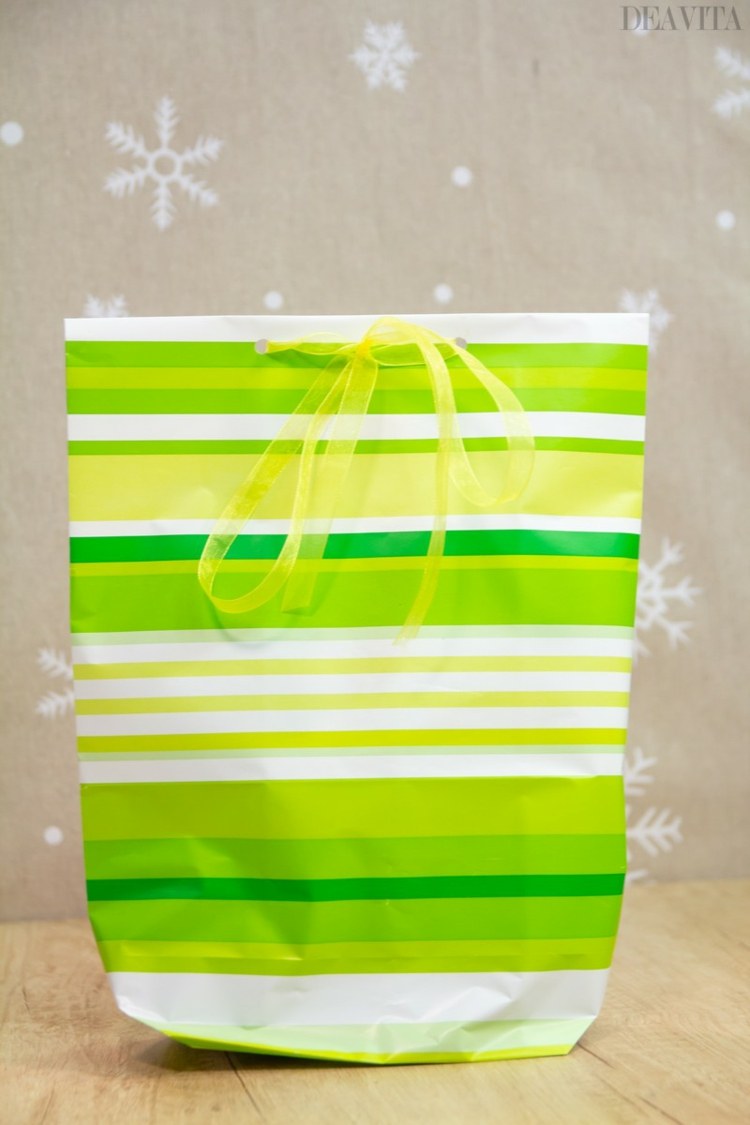 linda embalagem de presentes de natal dobrável bolsa de presente funileiro
