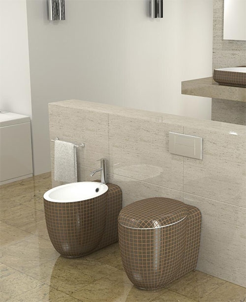 ideias para design de banheiro para banheiro elegante em marrom