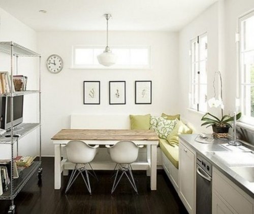 20 ideias criativas para pequenas cozinhas de interior branco