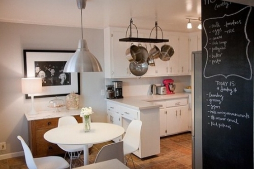 20 ideias criativas para quadro negro de pequenas cozinhas