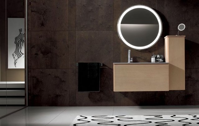 IBISCO-moderno-banheiro-mobília-parede-penteadeira-espelho redondo-iluminação