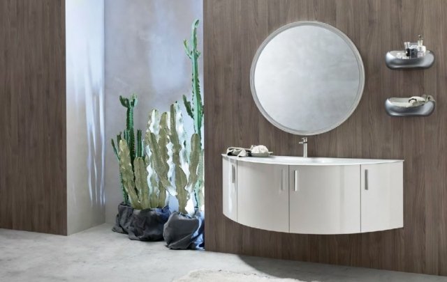 moderno-banheiro-mobília-START-unidade de penteadeira semicircular-fixada na parede