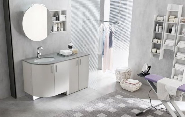 moderno-banheiro-mobília-START-vaidade-base-armário-espelho-armário-prateleiras-branco mate