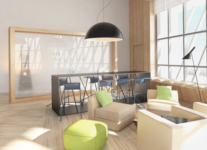 ideias para móveis modernos com elementos verdes escandinavos