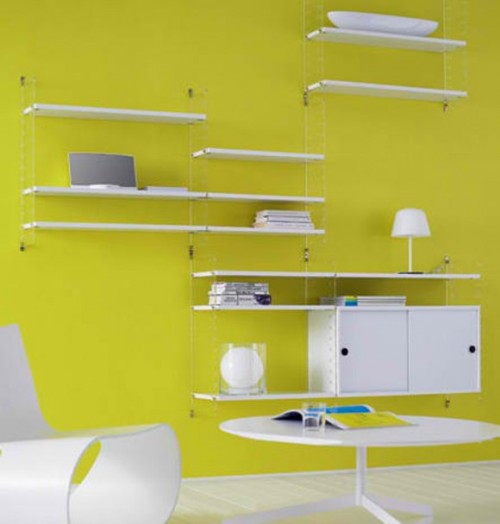 ideias móveis modernos da escandinávia amarelo