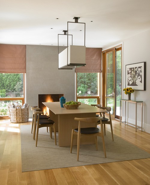 ideias para móveis modernos da sala de jantar escandinava