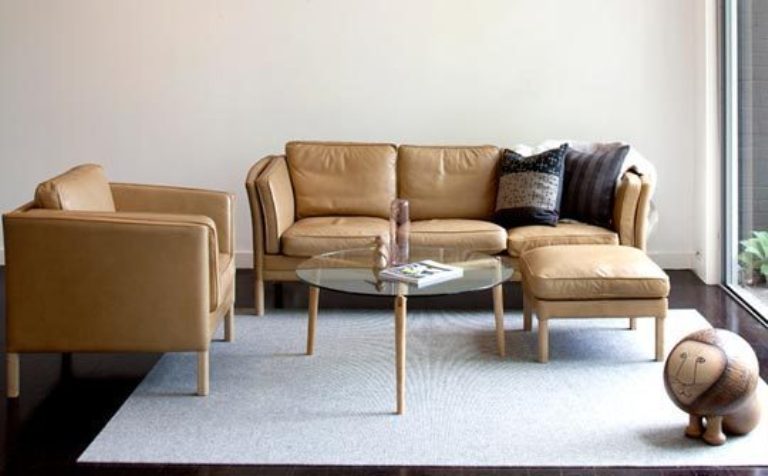 ideias para móveis modernos em couro marrom escandinavo