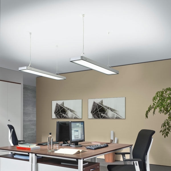 ideias de lâmpadas fluorescentes para a criação de um espaço de escritório amigo do ambiente