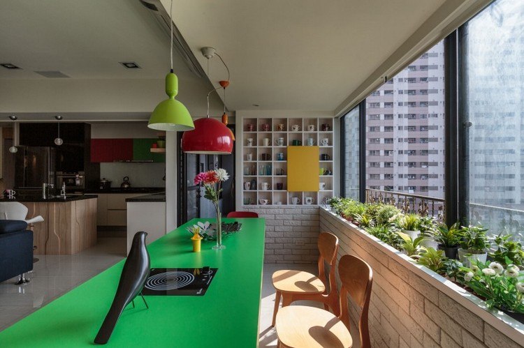 idéias-móveis-modernos-cozinha-xícaras-café-decoração-planta-janelas-janela