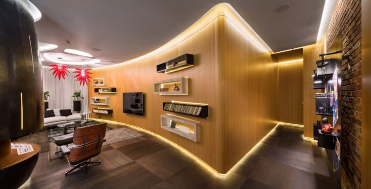 modern-interior-ideias-living-room-wood-wall Cladding-led-lighting