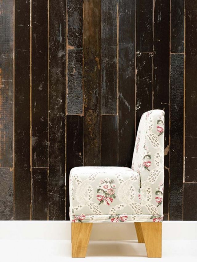 papel de parede designs de madeira parecem pranchas marrons sucata