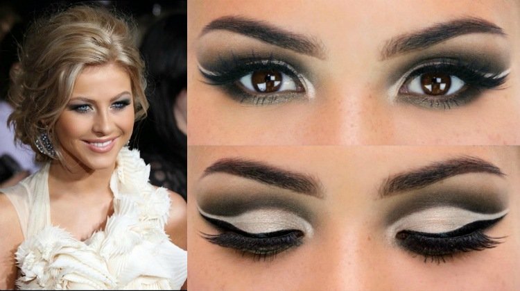 Prom-make-up-ice-dress-brown-eyes-dramático