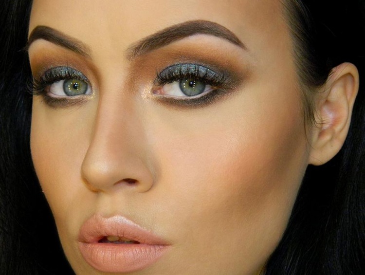 Prom-make-up-blue-eyes-instruções-passo a passo
