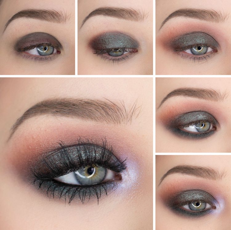 Instruções para maquiagem de formatura-olhos-azuis-faça-você-mesmo