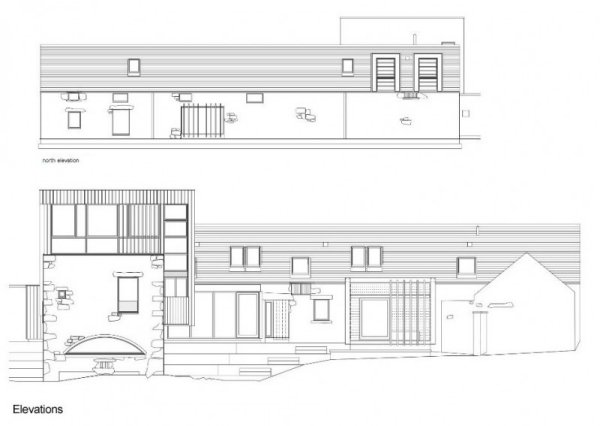 House by rural design scotland cross section plan
