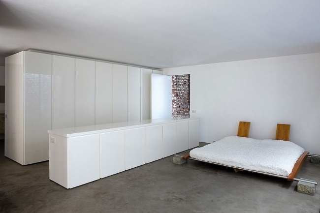 reforma de apartamento moderno com cama baixa em düsseldorf