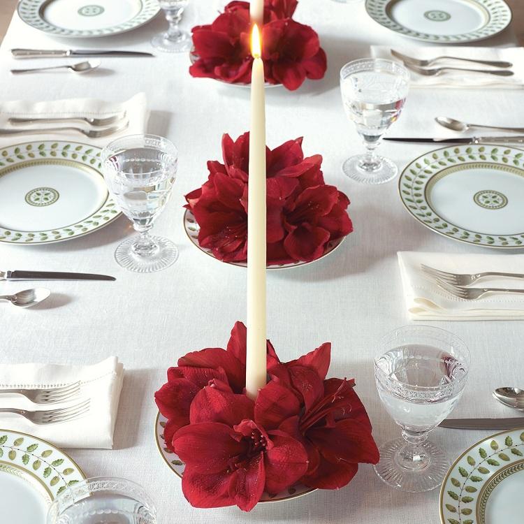 Ideias para decoração de mesa, flores para ocasiões festivas
