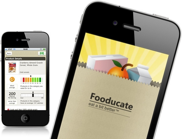 fooducate app-smartphone grátis análise de banco de dados estatísticas de alimentos